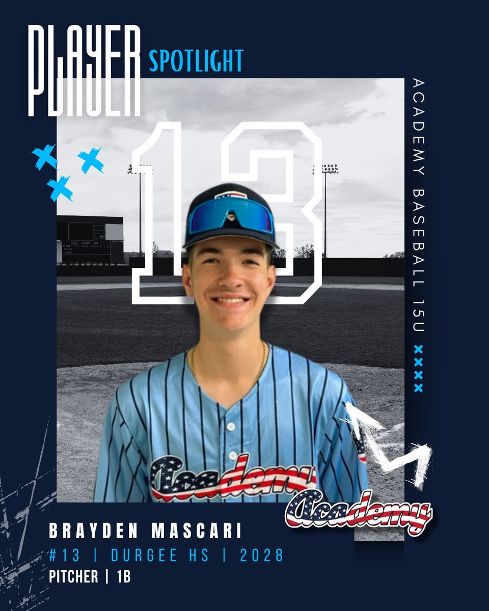 Academy_BB_SB's tweet photo. Brayden Mascari | Class of 2028
15U | RHP/1B | Durgee HS
10 years in travel ball. Focused on 85 MPH, faith-driven, and leading by example.
Philippians 4:13 lives on his glove—and in how he plays.

#BaseballRecruits #PitcherMentality #StepUpToThePlate #ClassOf2028 @BrayMascari13 https://t.co/g57Drr1fkY