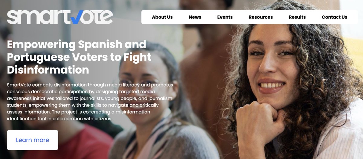 prensa14's tweet photo. Hoy @clabe_editores hemos la web de #Smartvote, un proyecto de alfabetización mediática y contra la desinformación en procesos electorales. Lo hacemos con Fundación Cibervoluntarios @cibervoluntario, @uc3m, @La_UPM y dos institutos de Portugal.

https://t.co/NzZl6aERhr https://t.co/PCY0urD4o0