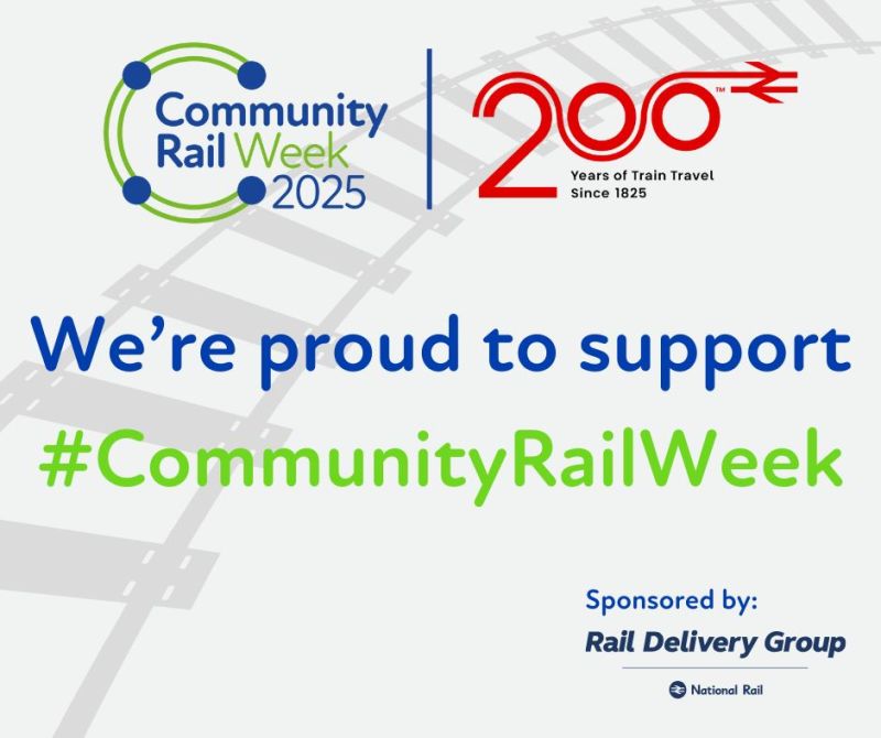 We've been corporate partner of Community Rail Network for a few years now and we're proud to once again support #CommunityRailWeek