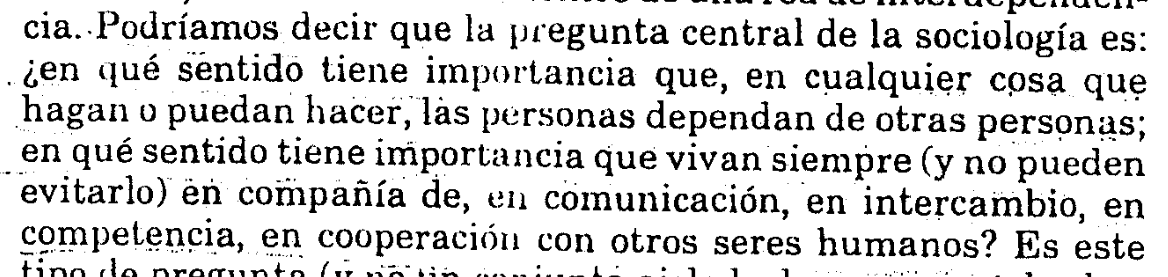 La pregunta central de la sociología para BAUMAN