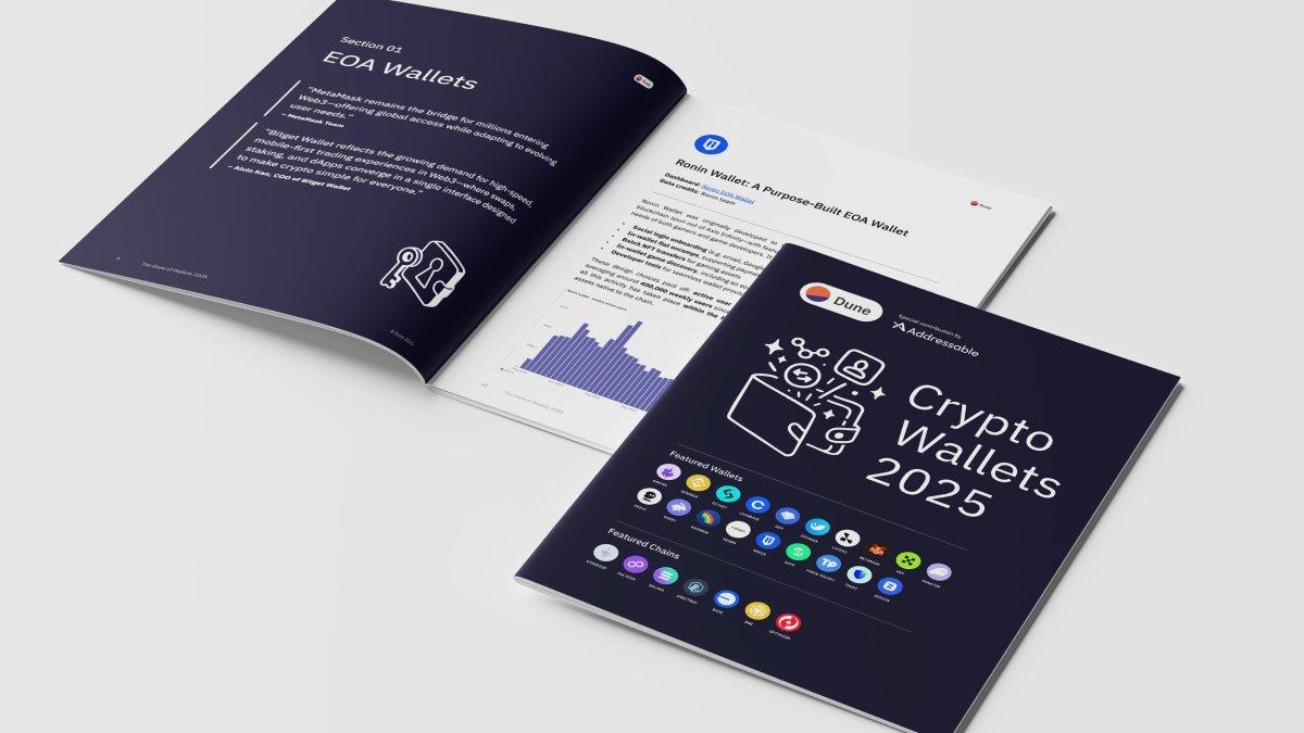 Crypto Wallets in 2025 - No Longer Just Storage They’re the Core of the Onchain Economy

We use wallets every day, but how much do we actually know about them?

Dune’s latest 70-page report, “Crypto Wallets 2025”, takes a deep dive into how wallets are evolving from simple