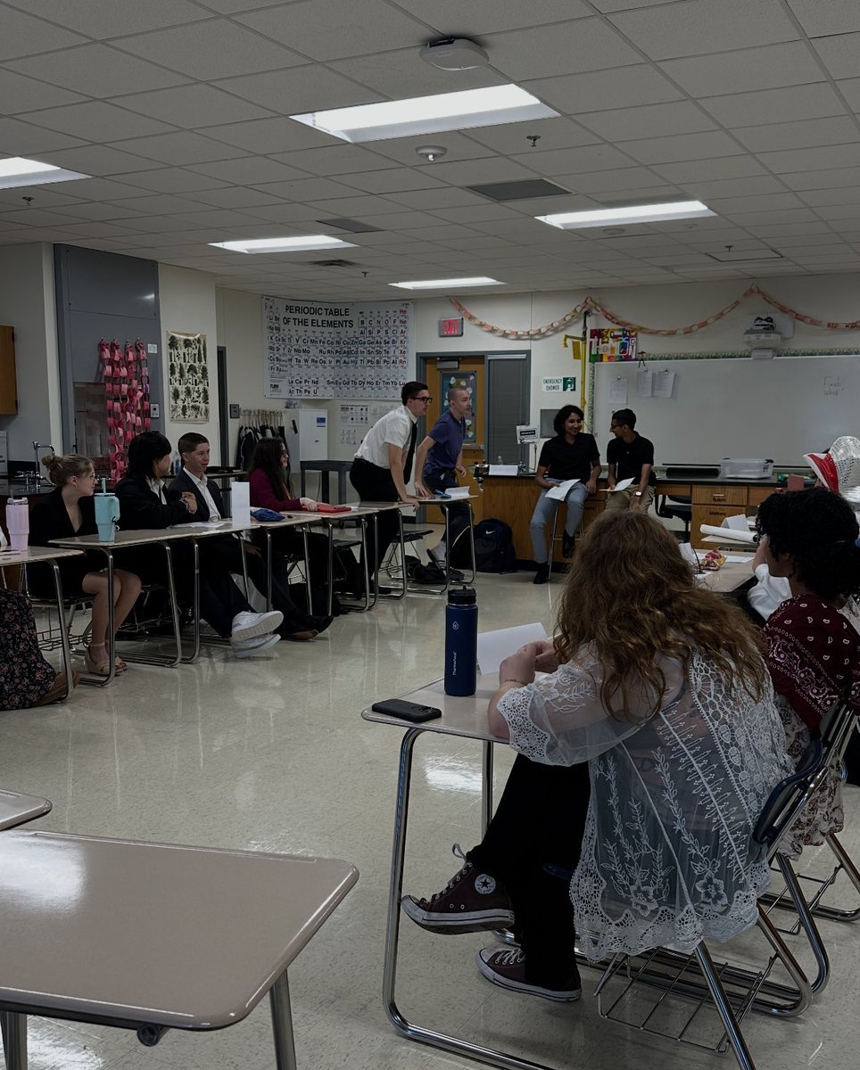 North science teachers use a variety of assessments to evaluate student growth and learning, including lab poster presentations, town hall debates, and public service announcements. ⁦<a href="/McKinneyNorthHS/">McKinney North HS</a>⁩ #ThisIsNorth