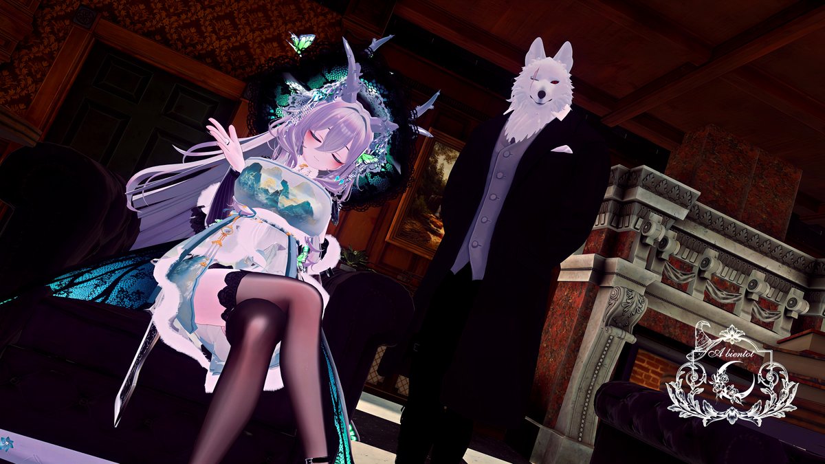 本日は魔女集会へお越しいただきありがとうございました🐺✨
今回は魔女アルビオン様と一緒の接客でしたが、どの魔女様も一癖も二癖もある個性的な方々ばかりで、毎回同席していて私自身楽しいですね（笑）

興味のある方は、是非次回の募集に応募してみてください。
#VRChat
 #VRC_魔女集会