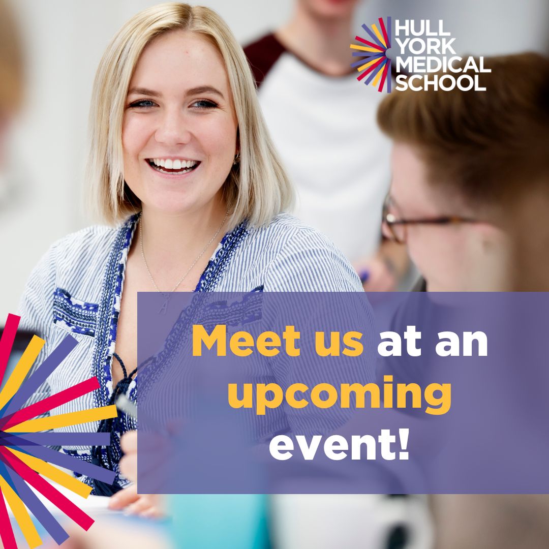 Hull York Medical School (@hullyorkmed) on Twitter photo Thinking about studying Medicine? Or just want to find out more about a career as a doctor? Meet us at one of our upcoming events! 👋
Our <a href="/UniOfYork/">University of York</a> and <a href="/UniOfHull/">University of Hull</a> summer open days are available to book!🩺
hyms.ac.uk/medicine/open-… Thinking about studying Medicine? Or just want to find out more about a career as a doctor? Meet us at one of our upcoming events! 👋
Our <a href="/UniOfYork/">University of York</a> and <a href="/UniOfHull/">University of Hull</a> summer open days are available to book!🩺
hyms.ac.uk/medicine/open-…