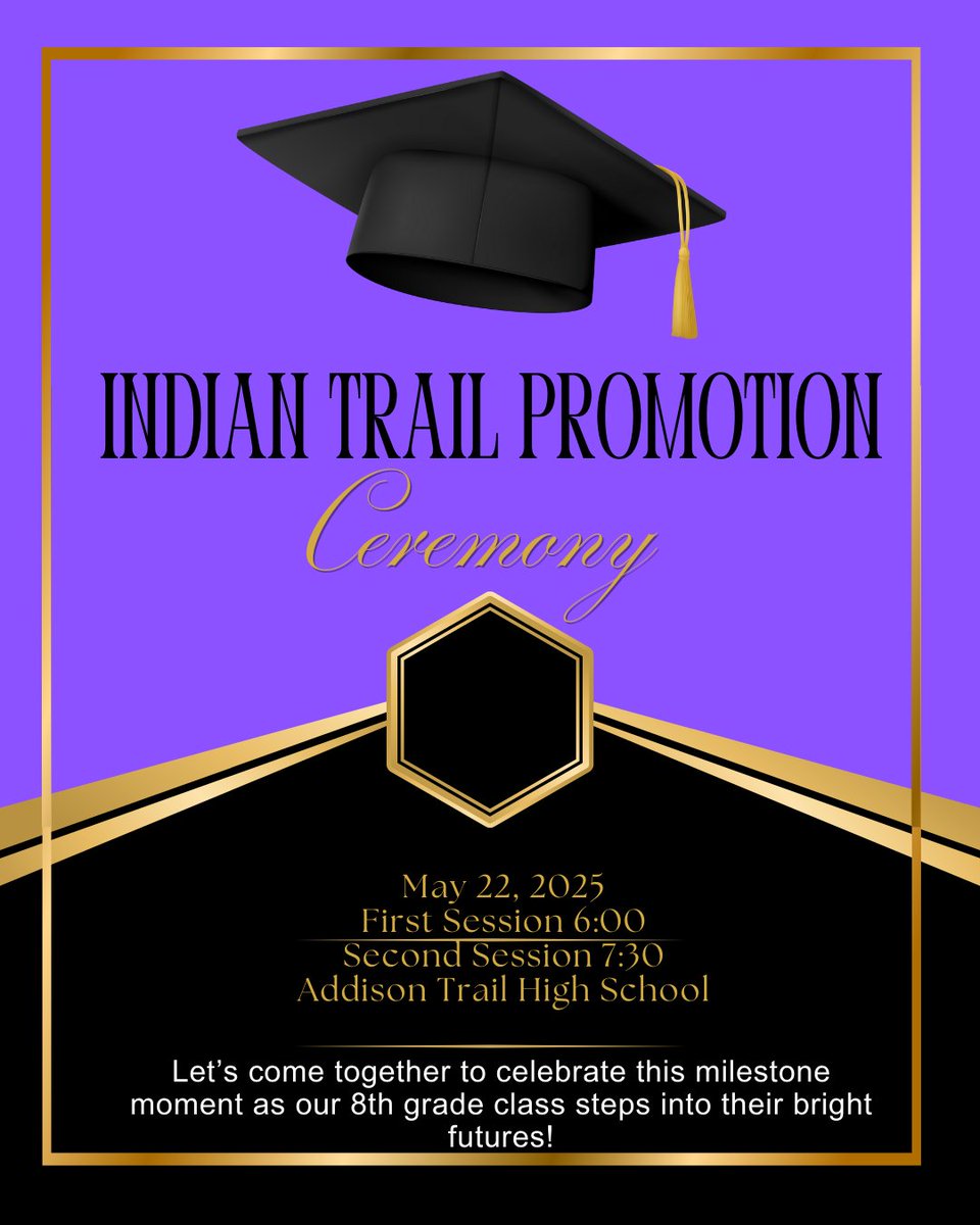 If you are unable to attend the promotion ceremony this Thursday at 6:00 p.m. and 7:30 p.m. you can watch it livestream at: youtube.com/live/CITpwe0E4…

Let's celebrate our 8th graders together - no matter where you are!