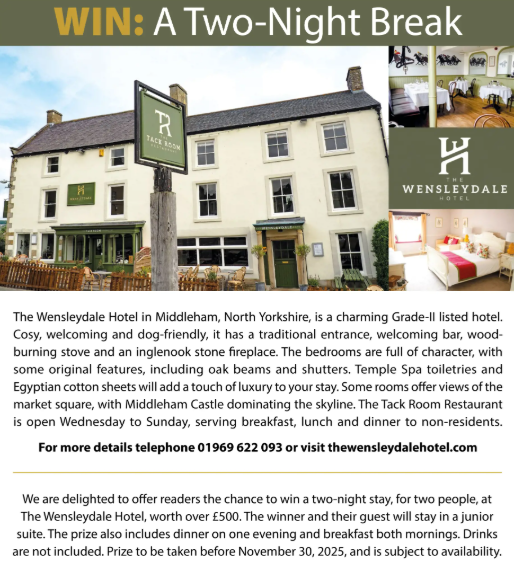The Yorkshire Dalesman magazine (@the_dalesman) on Twitter photo Follow the link in our bio to order your June issue for your chance to win this two-night break curtesy of <a href="/The_Wensleydale/">The Wensleydale Hotel</a>. Follow the link in our bio to order your June issue for your chance to win this two-night break curtesy of <a href="/The_Wensleydale/">The Wensleydale Hotel</a>.