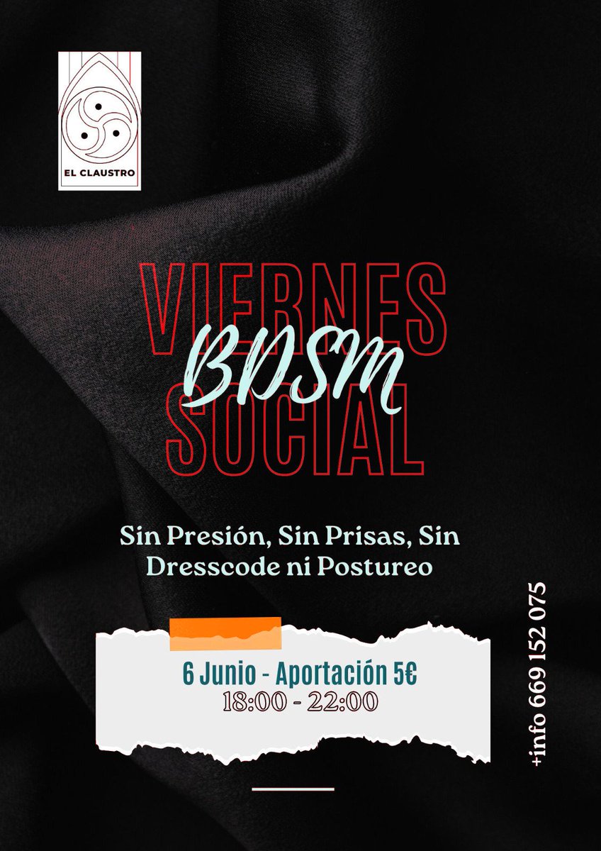 Social Friday at your local #bdsm #dungeon in #tenerife. Save the Date!
