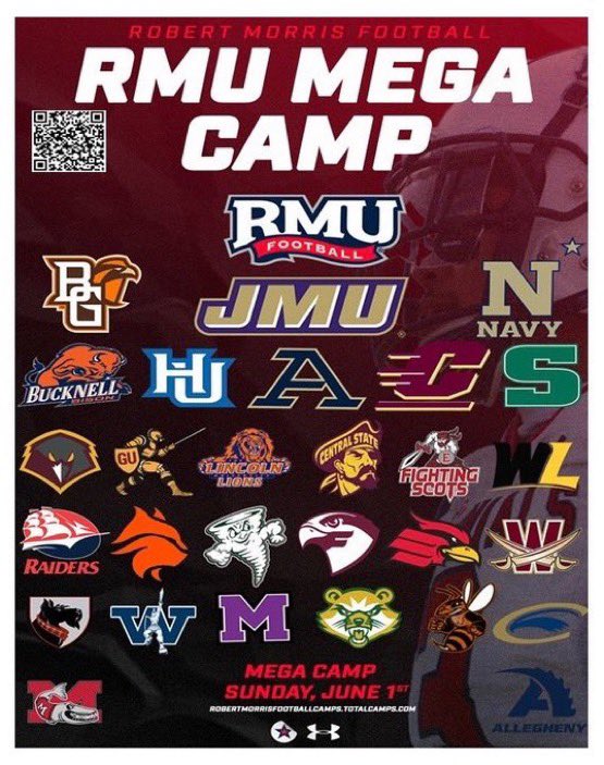 Jaidyn Mattis (@jaidynmattis) on Twitter photo Blessed to be invited to the RMU Mega camp! <a href="/Coach_CooperFB/">Marshall Cooper</a> <a href="/Coach_C_99/">Cornelius Campbell Jr {Coach “C”}</a> @RBSGridiron Blessed to be invited to the RMU Mega camp! <a href="/Coach_CooperFB/">Marshall Cooper</a> <a href="/Coach_C_99/">Cornelius Campbell Jr {Coach “C”}</a> @RBSGridiron