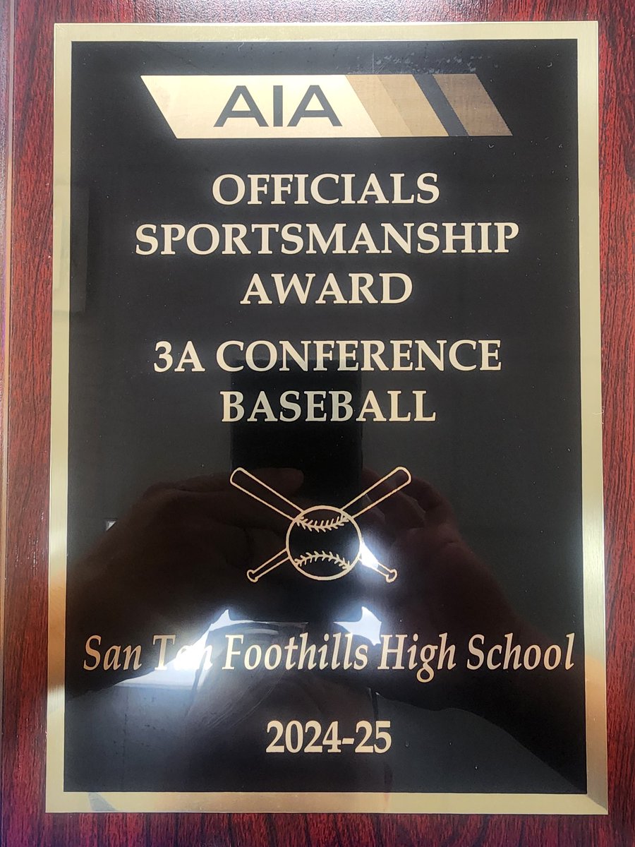 Congratulations to our baseball team.