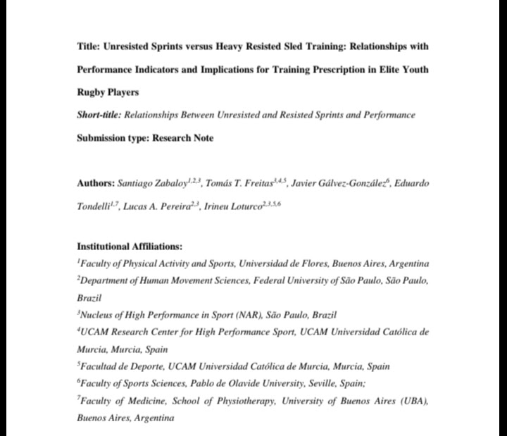 Santiago Zabaloy (@santizabaloy) on Twitter photo 🆕📜 accepted for publication <a href="/JSCRonline/">Journal of Strength and Conditioning Research</a> . We analyzed the associations btw 2 contrasting loading conditions during RST and perf indicators in🏉 plyrs. Overall, we make further recommendations to properly prescribe loads for sprint training. Proud of this team! 🇦🇷🇧🇷🇵🇹🇪🇸🔜🔜 🆕📜 accepted for publication <a href="/JSCRonline/">Journal of Strength and Conditioning Research</a> . We analyzed the associations btw 2 contrasting loading conditions during RST and perf indicators in🏉 plyrs. Overall, we make further recommendations to properly prescribe loads for sprint training. Proud of this team! 🇦🇷🇧🇷🇵🇹🇪🇸🔜🔜