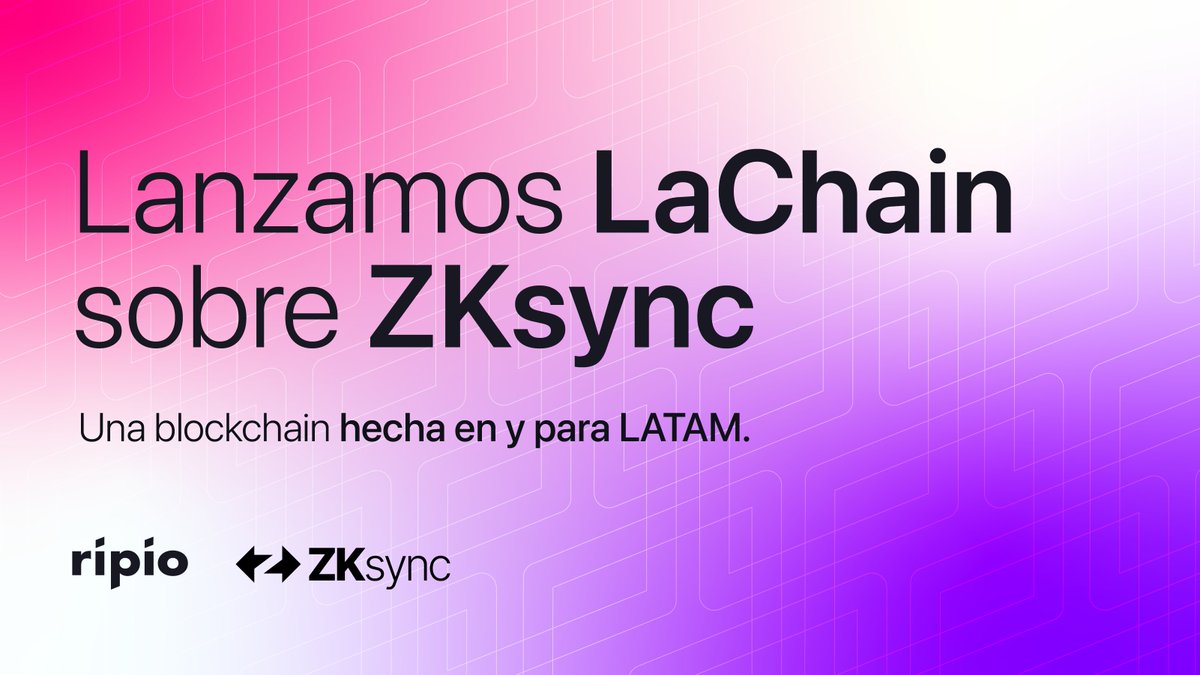 LaChain (@lachain_network) on Twitter photo LaChain joins the Elastic Network by <a href="/zksync/">ZKsync (∎, ∆)</a> 🌎
A new chapter begins for builders in LATAM:
→ ZK tech
→ Interoperability
→ Local-first use cases
Ready to deploy? Start here 👇
lachain.network LaChain joins the Elastic Network by <a href="/zksync/">ZKsync (∎, ∆)</a> 🌎
A new chapter begins for builders in LATAM:
→ ZK tech
→ Interoperability
→ Local-first use cases
Ready to deploy? Start here 👇
lachain.network