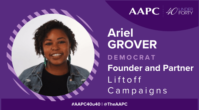 Congrats to our own Ariel Grover (<a href="/arielcgrover/">Ariel Grover</a>) who was named to <a href="/TheAAPC/">The AAPC</a>'s 40 Under 40 list last night! 

Join us in celebrating Ariel and the entire Liftoff team that continues to innovate and raise the bar every single day. #POLLIES25 #aapc40u40