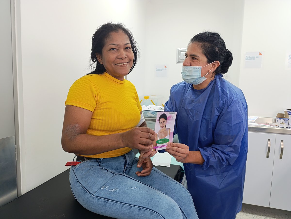 #Bogotá |Fortalecimos capacidades en anticoncepción con 5 profesionales de <a href="/SubRedNorte/">Subred Norte ESE</a>.
Allí, 37 migrantes ejercieron su derecho a autonomía reproductiva para elegir el método anticonceptivo.
Actividad de #PAISSaludyMigración de <a href="/MinSaludCol/">MinSalud Colombia 🇨🇴</a> con 🤝 <a href="/UEenColombia/">Unión Europea en Colombia 🇪🇺</a> y <a href="/AECIDColombia/">AECID Colombia</a>