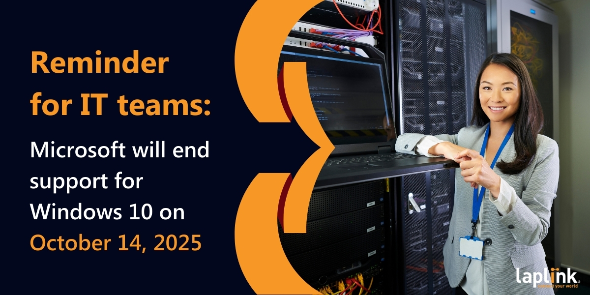 Laplink's tweet image. 🚀 Windows 10 is going away — your migration solution shouldn’t slow you down.
Unlike other tools, PCmover:
✔ Migrates user profiles, apps, and settings
✔ Works with old or new hardware
✔ Requires no imaging, scripting, or domain access
Learn more: hubs.la/Q03lhlx80