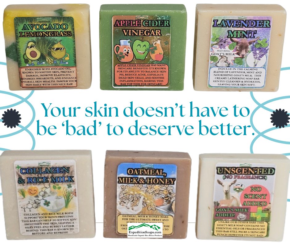 ““My skin’s not that bad… I don’t need special soap.” Ever hear that? 😅
But skincare isn’t just for problems—it’s for prevention and wellness.
🧼 Natural soap = daily nourishment + aging well. Show your skin some love: expeditionsoaps.com 💚 #Ski...