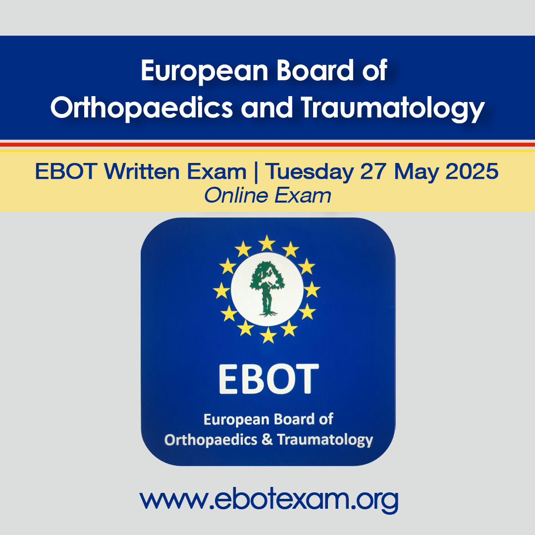EFORTnet's tweet image. 📅EBOT Written Exam 2025: ONE WEEK TO GO!  👩‍🎓👨‍🎓

ℹ️The EBOT Exam Written Section consist of 100 multiple choice questions (MCQs).

EBOT Written Exam: Tuesday, 27 May 2025.👈

 🚩ebotexam.org 
#EBOT #surgeons #surgery #orthopedics #orthopaedics #traumasurgery