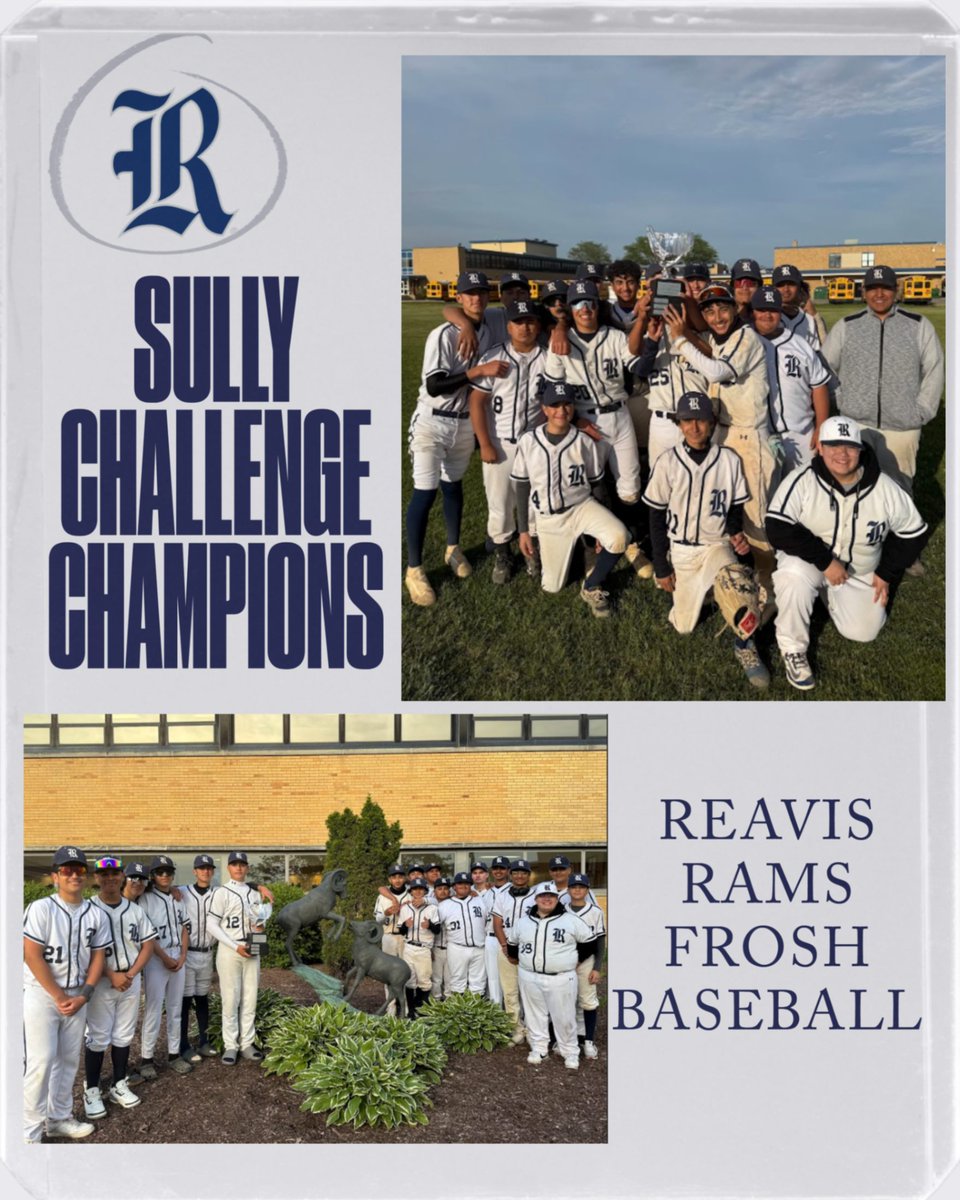 Congratulations to our Frosh Rams on winning the Skip Sullivan Trophy! Reavis defeats Oak Lawn in the best of 5 series.  
Great work by Coach Kasprowicz, Coach Loza, and the players!