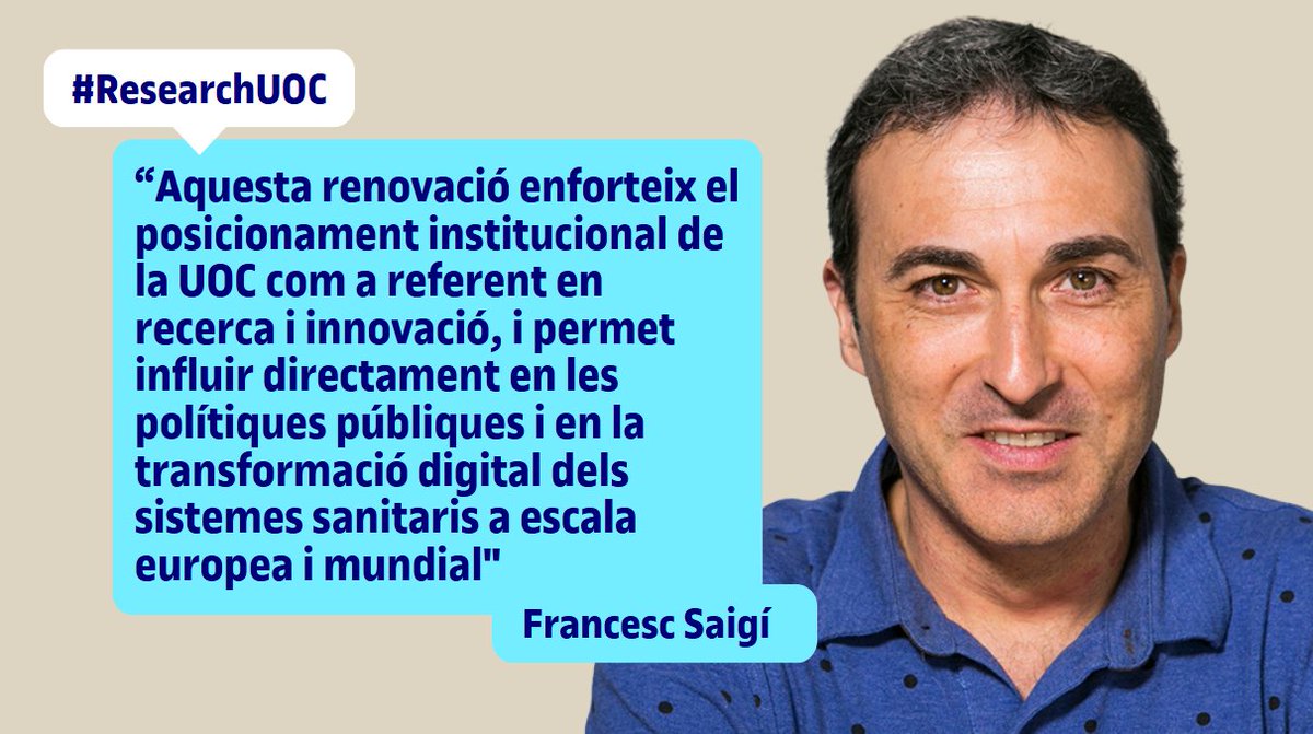 UOC Estudis de Ciències de la Salut (@uocesalut) on Twitter photo 📣L'OMS torna a designar la <a href="/UOCuniversitat/">UOCuniversitat</a> centre col·laborador en #SalutDigital.
✅La col·laboració inclou assistència tècnica per avaluar i millorar els serveis de #telemedicina i salut digital, així com el desenvolupament de guies, metodologies i estratègies per implementar 📣L'OMS torna a designar la <a href="/UOCuniversitat/">UOCuniversitat</a> centre col·laborador en #SalutDigital.
✅La col·laboració inclou assistència tècnica per avaluar i millorar els serveis de #telemedicina i salut digital, així com el desenvolupament de guies, metodologies i estratègies per implementar