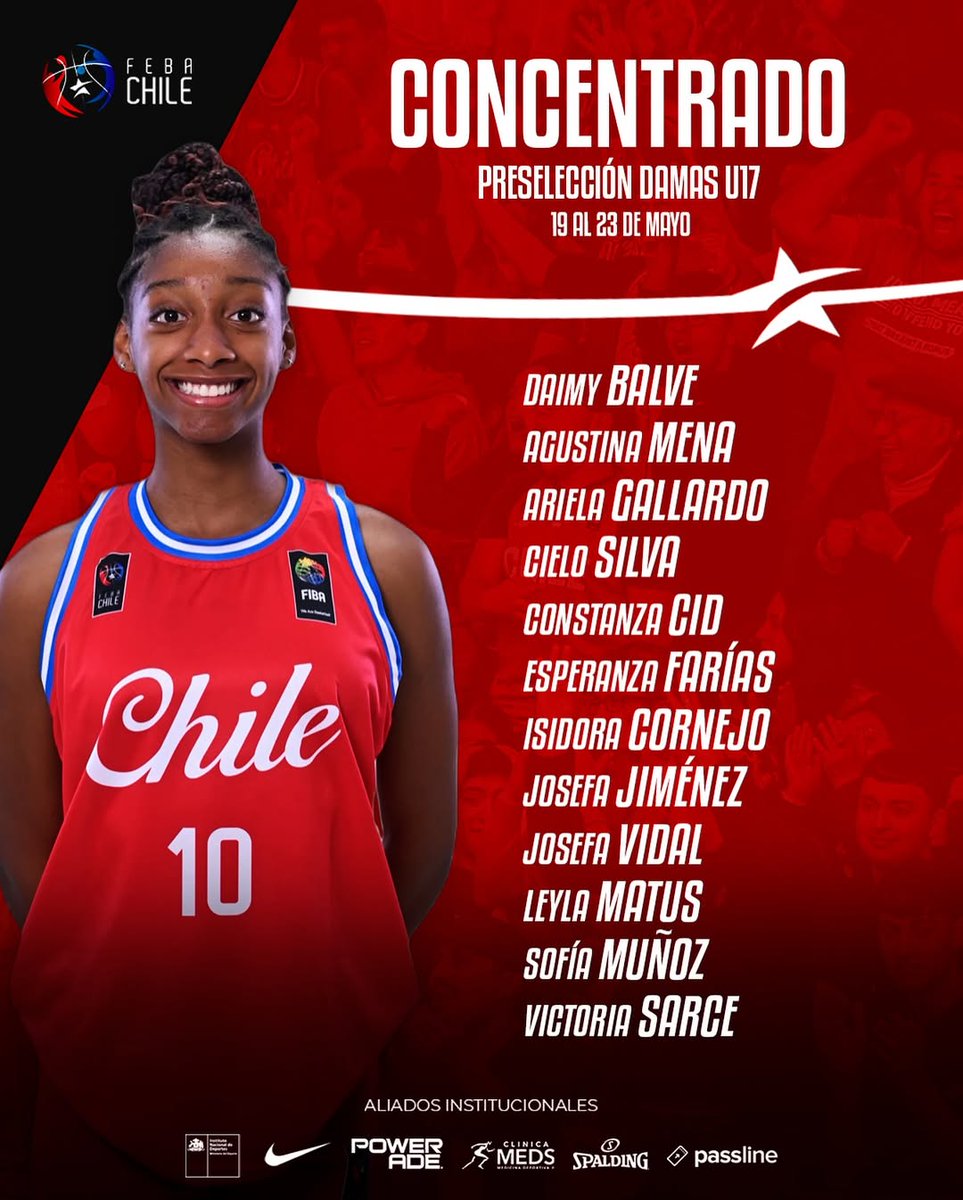 🏀🇨🇱 La Rama Femenina de Básquetbol de las #Águilas 🦅 aporta con cuatro jugadoras a la Preselección Nacional U17

Felicitamos a Constanza Cid, Josefa Jiménez, Josefa Vidal y Sofía Muñoz, quienes ya entrenan en el CEO de Ñuñoa 💪🏼🔥

📸: <a href="/ChileFeba/">Federación Básquetbol de Chile</a>

#VamosBoston 🔵🟡