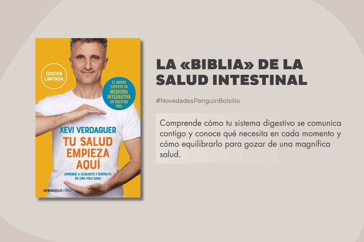 Penguin Bolsillo 🐧 📚 #PenguinBolsillo (@penguinbolsillo) on Twitter photo 👨⚕️ <a href="/xeviverdaguer/">Xevi Verdaguer</a> fue pionero en hablar de microbiota, y con «Tu salud empieza aquí» puedes transformar tu bienestar desde dentro.
🦠📙 Llega una edición limitada para quienes quieren llevar su salud al siguiente nivel.
🔗bit.ly/456Gdab
#NovedadesPenguinBolsillo 👨⚕️ <a href="/xeviverdaguer/">Xevi Verdaguer</a> fue pionero en hablar de microbiota, y con «Tu salud empieza aquí» puedes transformar tu bienestar desde dentro.
🦠📙 Llega una edición limitada para quienes quieren llevar su salud al siguiente nivel.
🔗bit.ly/456Gdab
#NovedadesPenguinBolsillo