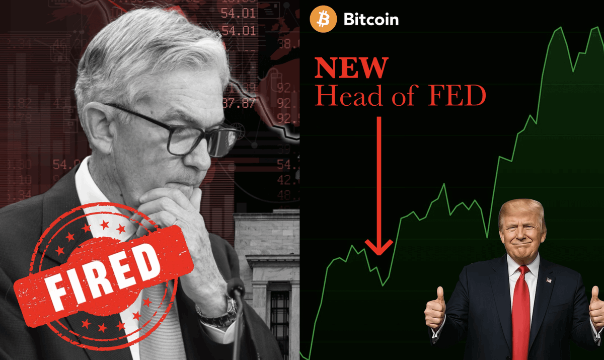 0x_Discover's tweet photo. 🚨Trump said he would fire Jerome Powell, if he does not announce rate cuts.

FED wants to inject massive ammounts of liquidity into the markets.

FOMC set to cut rates by 2% — the pivot is coming fast

Next targets:

$BTC — $150K
$ETH — $5K
$SOL — $500

Here’s Trump’s hidden playbook — and the timeline for the next crypto explosion 👇🧵