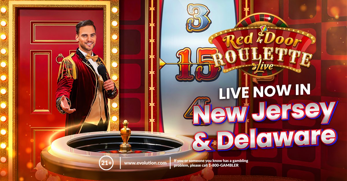 Evo_global's tweet image. 🚪🗝️ Red Door Roulette has made its US debut! The ultimate live game show mash-up is now live for players in New Jersey and Delaware!
Read more: bit.ly/4dhjB9j
21+ | If you or someone you know has a gambling problem, please call 1-800-GAMBLER
#LiveDealer #iGaming