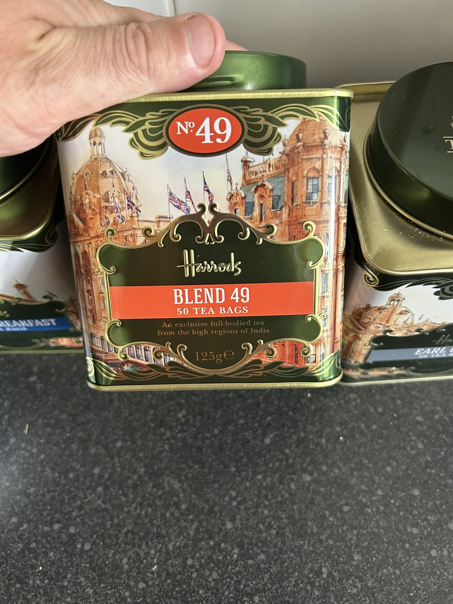 I’ve got to thank <a href="/Harrods/">Harrods</a> for this amazing tea- No. 49. This literally is the best bagged tea I have had in my life #no49 #harrods #tealover #besttasteever