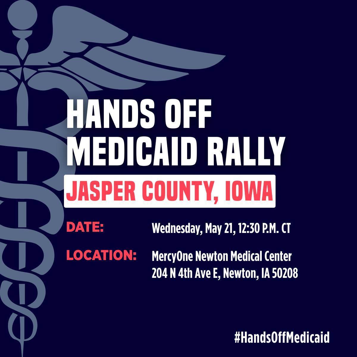 Everyone tweet at <a href="/RepMMM/">Rep. Mariannette Miller-Meeks, M.D.</a> (a doctor) and ask her why she's cutting $700 billion from Medicaid!

We are holding a rally in her district tomorrow.