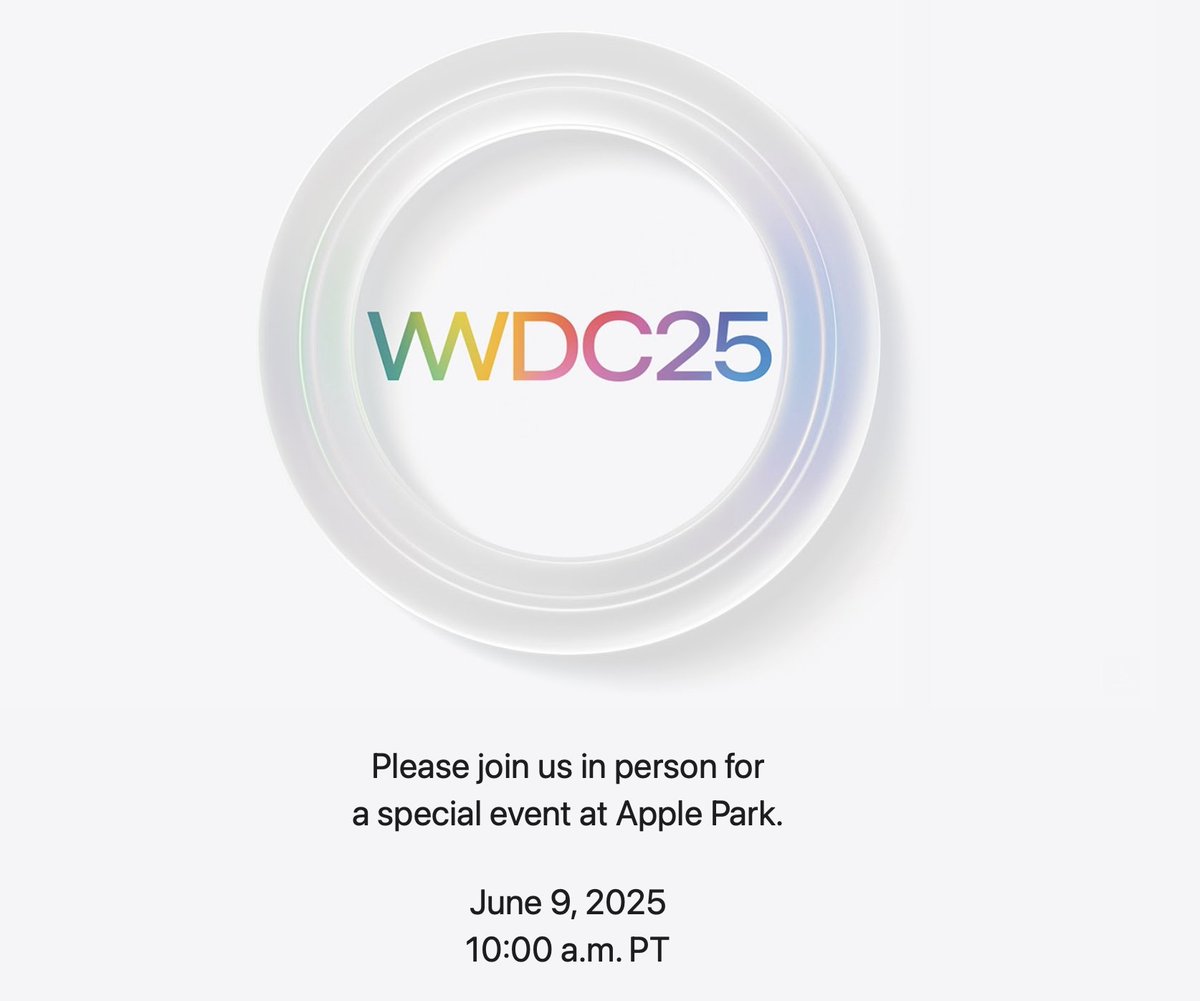 Here is this year's Apple WWDC keynote invite.