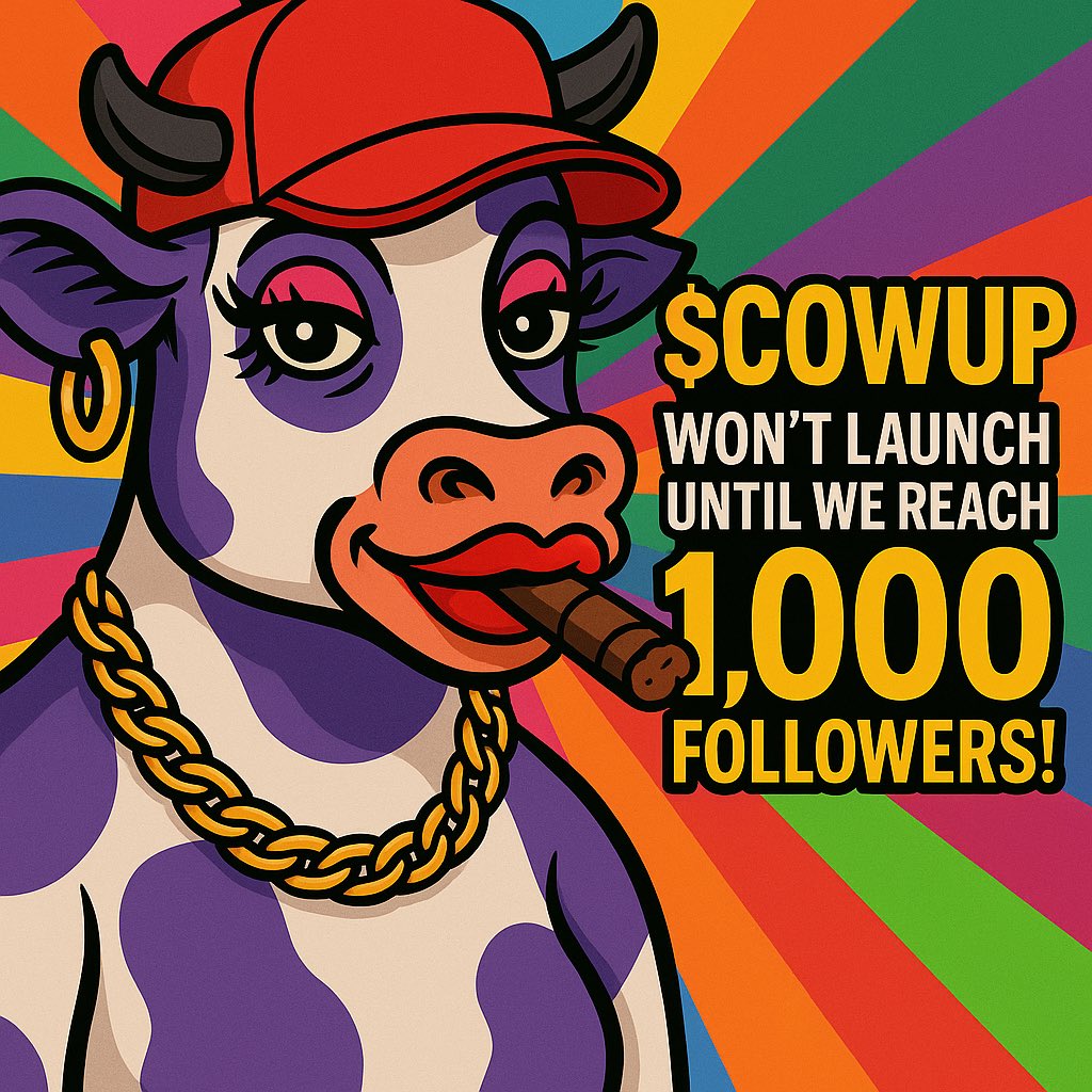 CowUpCoin's tweet photo. 🐮🚨 COWUP IS WATCHING 👁️👁️
The streets are whispering, the cows are plotting…
Are you in or out before it moooooves without you? 🐄💨

#COWUP #Solana #Crypto #MemeCoin #DeFi #Web3 https://t.co/DFMYdoAFtJ