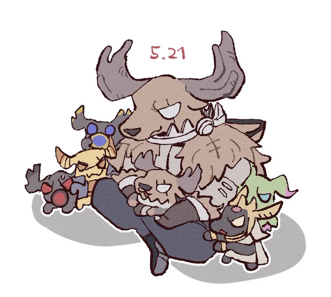 毎年、断罪狩人の記念日のお祝いイラスト(ケーキ)