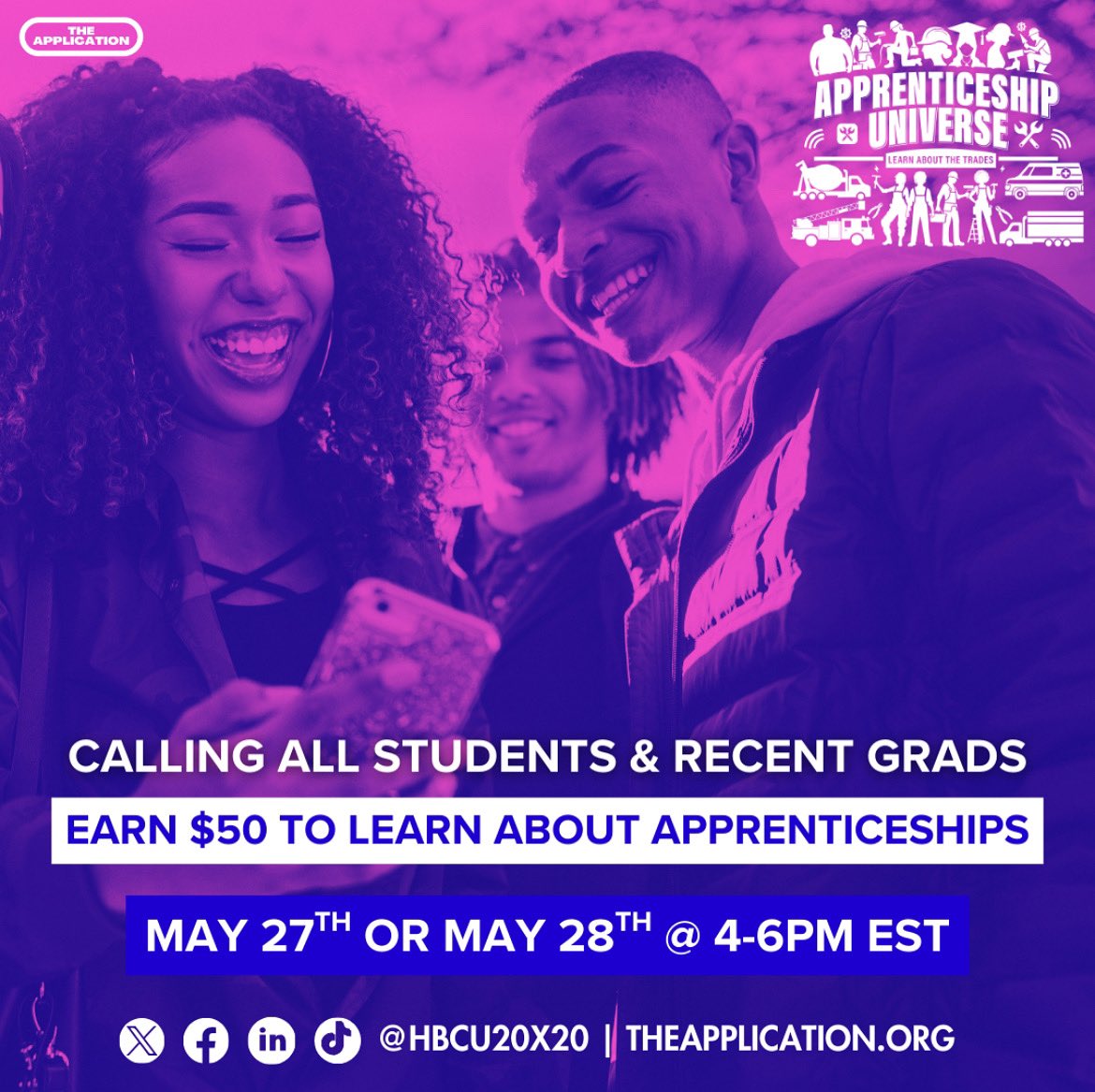 The Application proudly introduces Apprenticeship Universe. This innovative program empowers students to level up their education through dual enrollment, combining academic learning with hands-on apprenticeship opportunities. 
#AlwaysAlcorn 

Apply Here: docs.google.com/forms/d/e/1FAI…