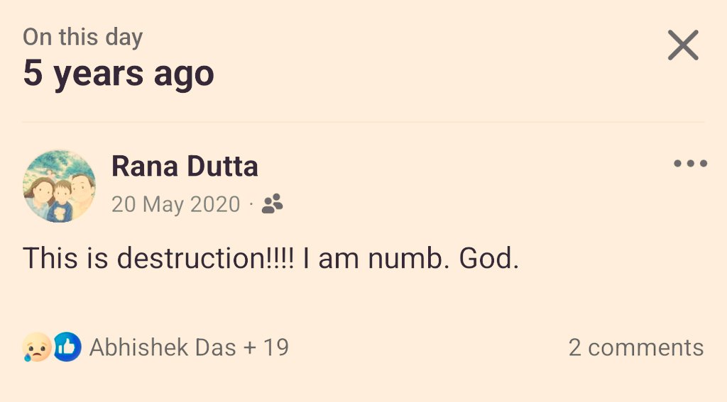 bladeit's tweet photo. 5 years of Cyclone #Amphan #Kolkata will never forget. https://t.co/0p05XNV7Ti