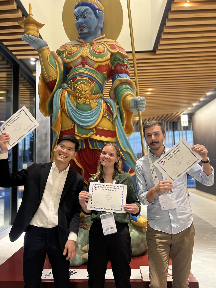 Special thanks to Issei Komuro and the amazing organizing committee for a fantastic meeting #ISHR2025 Nara. The bar has been set very high for future ISHR meetings. Congratulations to postdoctoral fellow Marion Delaunay for giving an invited lecture and winning a poster award!