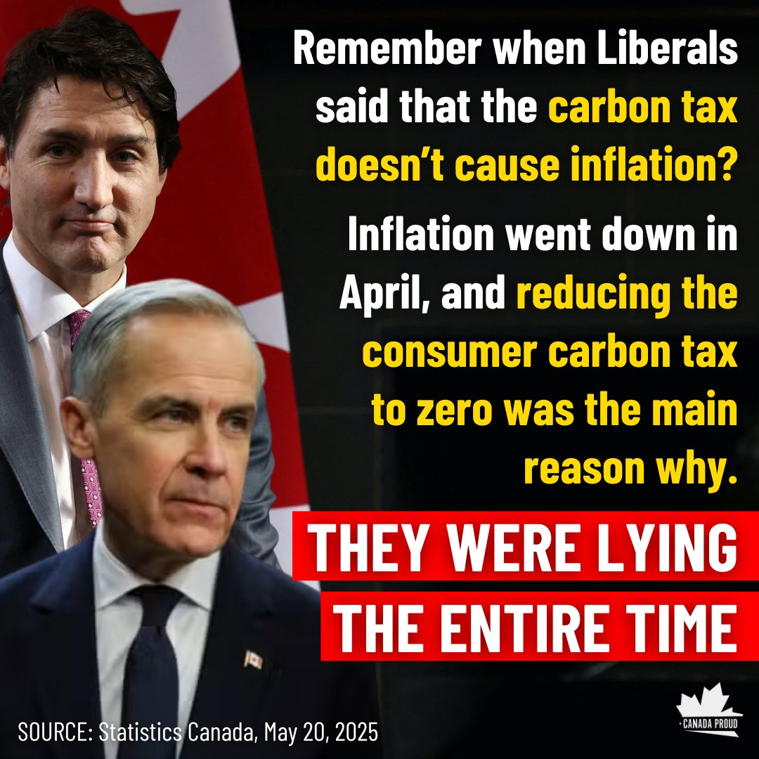 So the carbon tax does cause inflation after all. 🤷