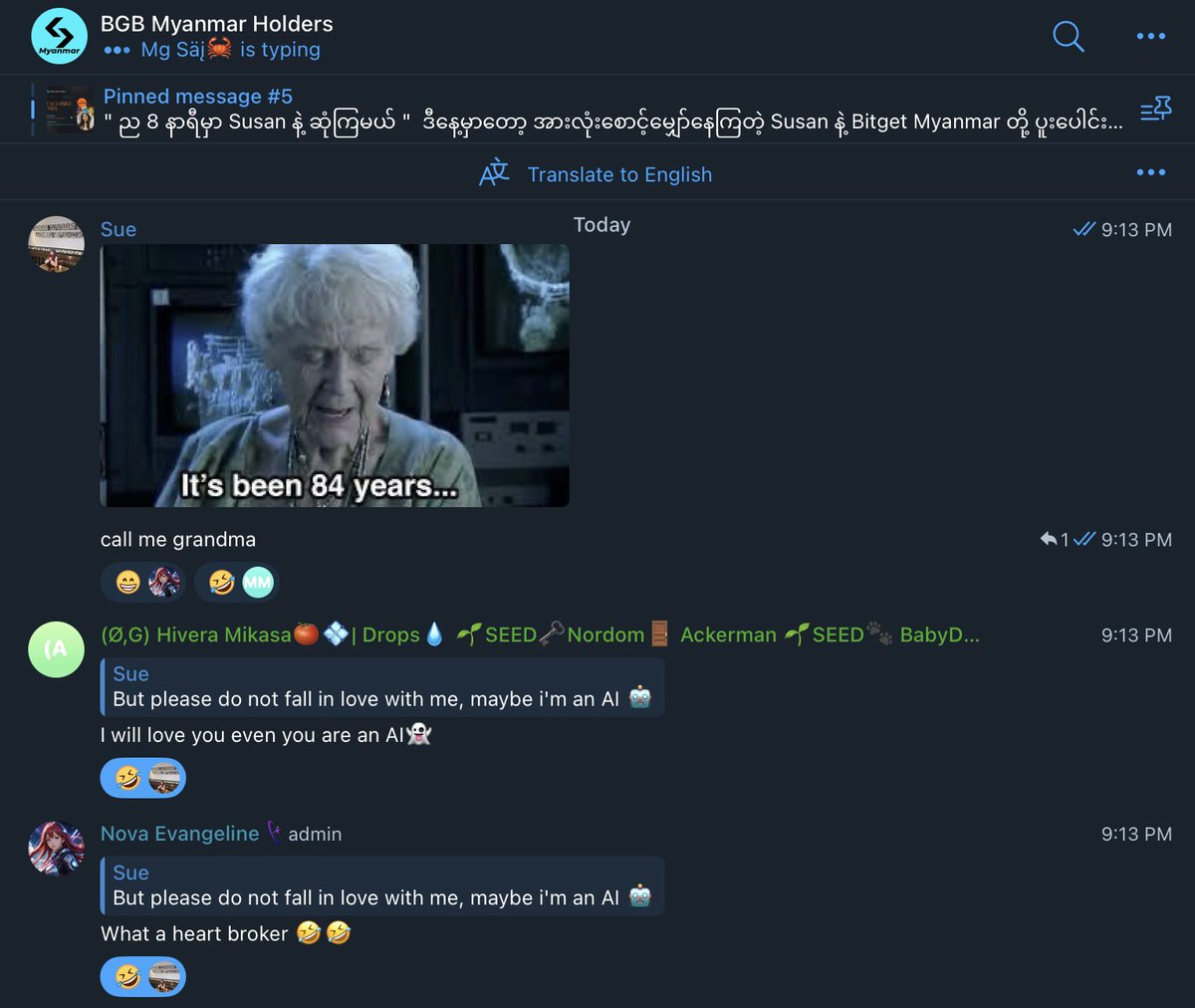 susan_bgb's tweet photo. Thanks for those who still love me even if I was an #AI
👵🏼 Or a #Grandma
🤖 Or a #GrandmaAI

@tmts_14 What is it that you truly desire? 👹 https://t.co/oFltsad96X