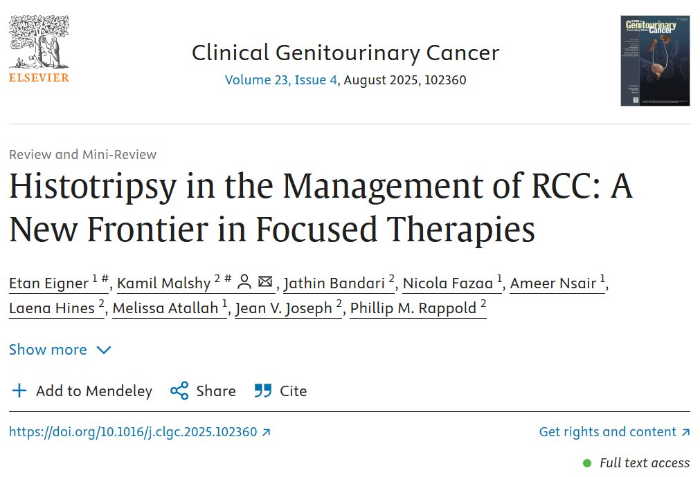 Kamil Malshy (@kamil_malshy) on Twitter photo Excited to share our latest article on Histotripsy for #RCC <a href="/URMCUrology/">URMC Department of Urology</a> — a great collaboration with <a href="/RambamHCC/">Rambam Health Care Campus 🎗️</a>!
We're also actively enrolling for the #HOPE4KIDNEY Clinical Trial – Histo 4 RCC!
🔗 doi.org/10.1016/j.clgc…
🔗 bit.ly/HOPE4KIDNEY Excited to share our latest article on Histotripsy for #RCC <a href="/URMCUrology/">URMC Department of Urology</a> — a great collaboration with <a href="/RambamHCC/">Rambam Health Care Campus 🎗️</a>!
We're also actively enrolling for the #HOPE4KIDNEY Clinical Trial – Histo 4 RCC!
🔗 doi.org/10.1016/j.clgc…
đź”— bit.ly/HOPE4KIDNEY