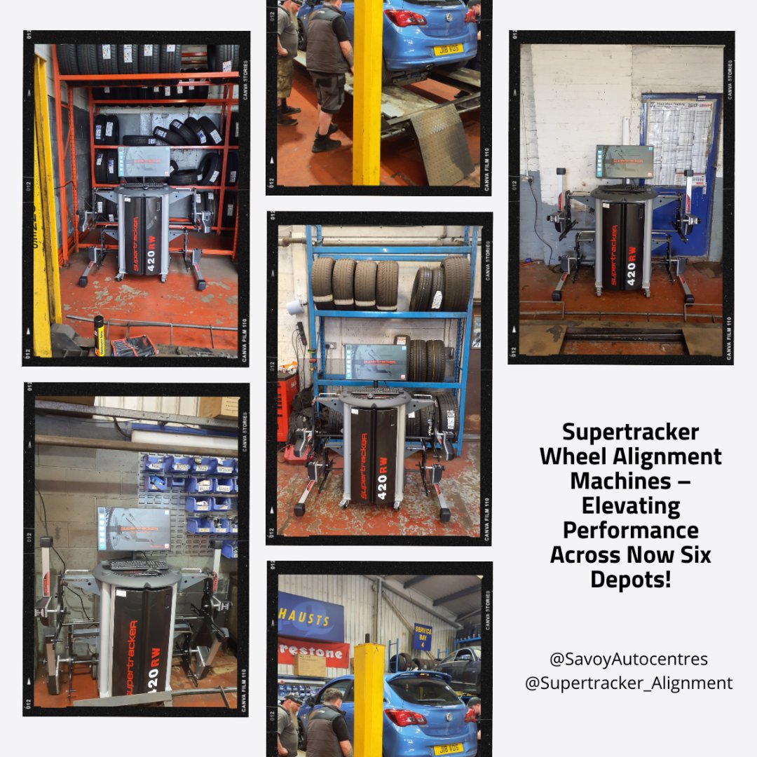 supertracker's tweet photo. Six Depots. One Trusted Alignment Solution.
We’re are so proud to share this fantastic feedback from our valued customer @SavoyAutocentres who recently rolled out five more Supertracker CCD Wheel Alignment Machines across sites.
Read more here 👇
https://t.co/h4SegtwNV4 https://t.co/g4qAWdyQfk