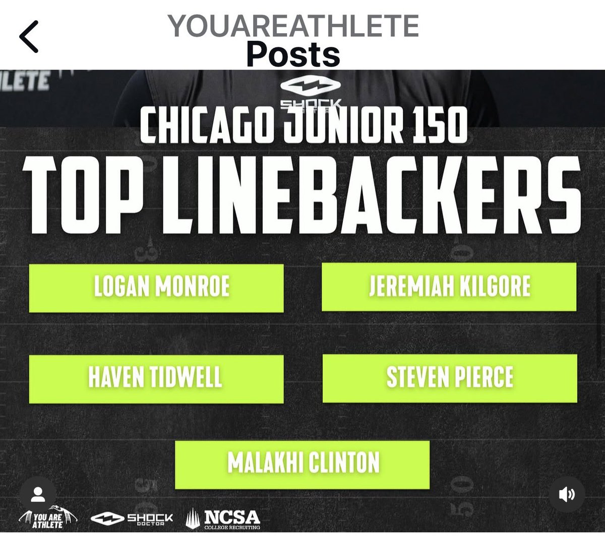 StevenPierceWR (@stevenpiercewr) on Twitter photo Thank you <a href="/youareathlete/">You Are Athlete</a> for selecting me as a top defensive player at the Junior 150 Regional camp in Chicago. I appreciate the invite to the National Showcase!
<a href="/SHSpatFB/">SHS Patriot FB</a>
<a href="/PrepRedzoneIL/">Prep Redzone Illinois</a> Thank you <a href="/youareathlete/">You Are Athlete</a> for selecting me as a top defensive player at the Junior 150 Regional camp in Chicago. I appreciate the invite to the National Showcase!
<a href="/SHSpatFB/">SHS Patriot FB</a>
<a href="/PrepRedzoneIL/">Prep Redzone Illinois</a>