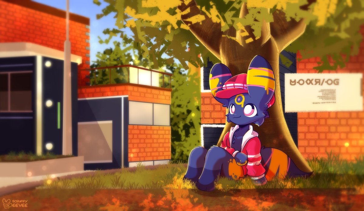 Just chilling! (Commission)