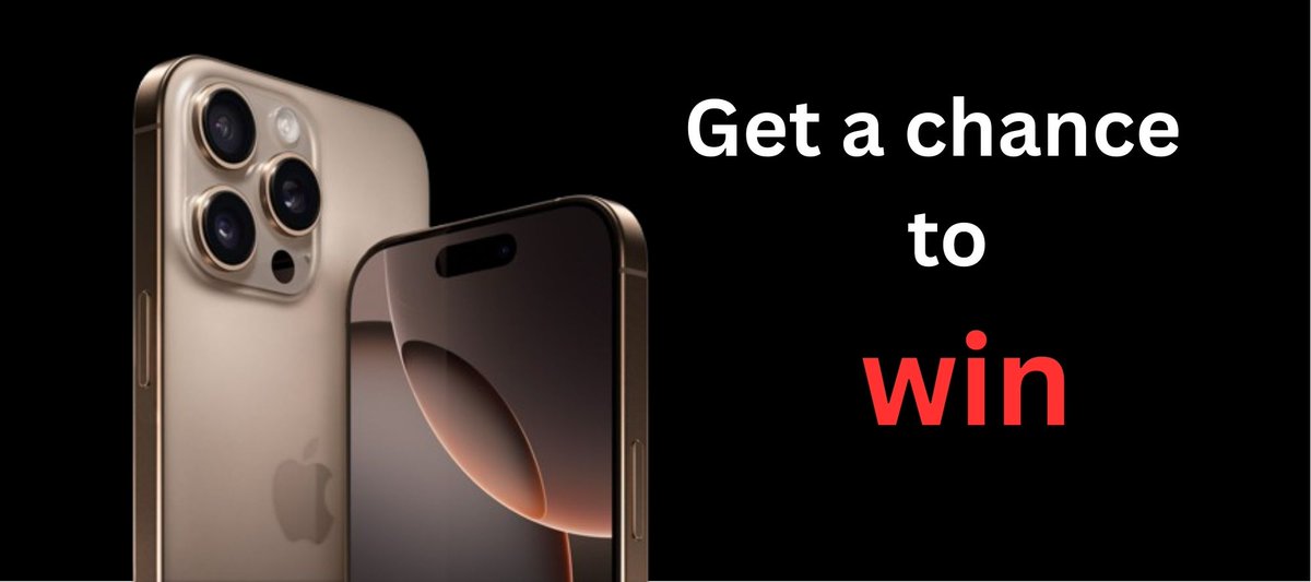 JenniferAb1094's tweet photo. Click the link below to get a chance to win your own iPhone 16 pro max 👇👇
https://t.co/4eeNsfU0af

#iPhoneGiveaway
#Giveaway
#FreeiPhone
#iPhoneContest
#WinAniPhone
#GiveawayTime
#iPhoneLovers
#AppleGiveaway
#iPhonePrizes
#iPhoneRaffle
#iPhoneFreebie
#iPhoneFreeGiveaway https://t.co/whsTri0Owb