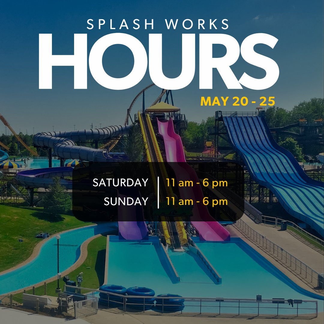 WonderlandNews's tweet photo. βοΈ The forecast this weekend? Thrills, wavesβ¦ and sunshine all day! Splash Works is officially open, so pack your swimsuits and get ready to make a splash. π¦
π Grab your tickets π https://t.co/RHoornZ2q7
#CanadasWonderland #SplashWorks #WaterPark #AmusementPark #Toronto https://t.co/wPMLGG14ao