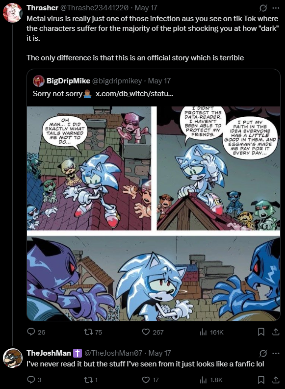 ChexyShaii's tweet photo. @SupreMairo637 You forgot the piece of context that they never read IDW in the first place https://t.co/coaJ4b7bnd