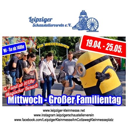 Kleinmesse's tweet photo. 🎠 𝐌𝐈𝐓𝐓𝐖𝐎𝐂𝐇 ab 14Uhr: 
Unser 𝐆𝐑𝐎ß𝐄𝐑 𝐅𝐀𝐌𝐈𝐋𝐈𝐄𝐍𝐓𝐀𝐆
Mindestens 20% Ermäßigung an 𝐀𝐋𝐋𝐄𝐍 Geschäften.
*Diese Ermäßigung gilt bis zur Schließung ✔

✨️ Ab 16Uhr - MAGISCHER BESUCH AUF DER LEIPZIGER KLEINMESSE‼️

#Kleinmesse #Leipzig #Cottaweg #Disney https://t.co/ioijUbbvh2