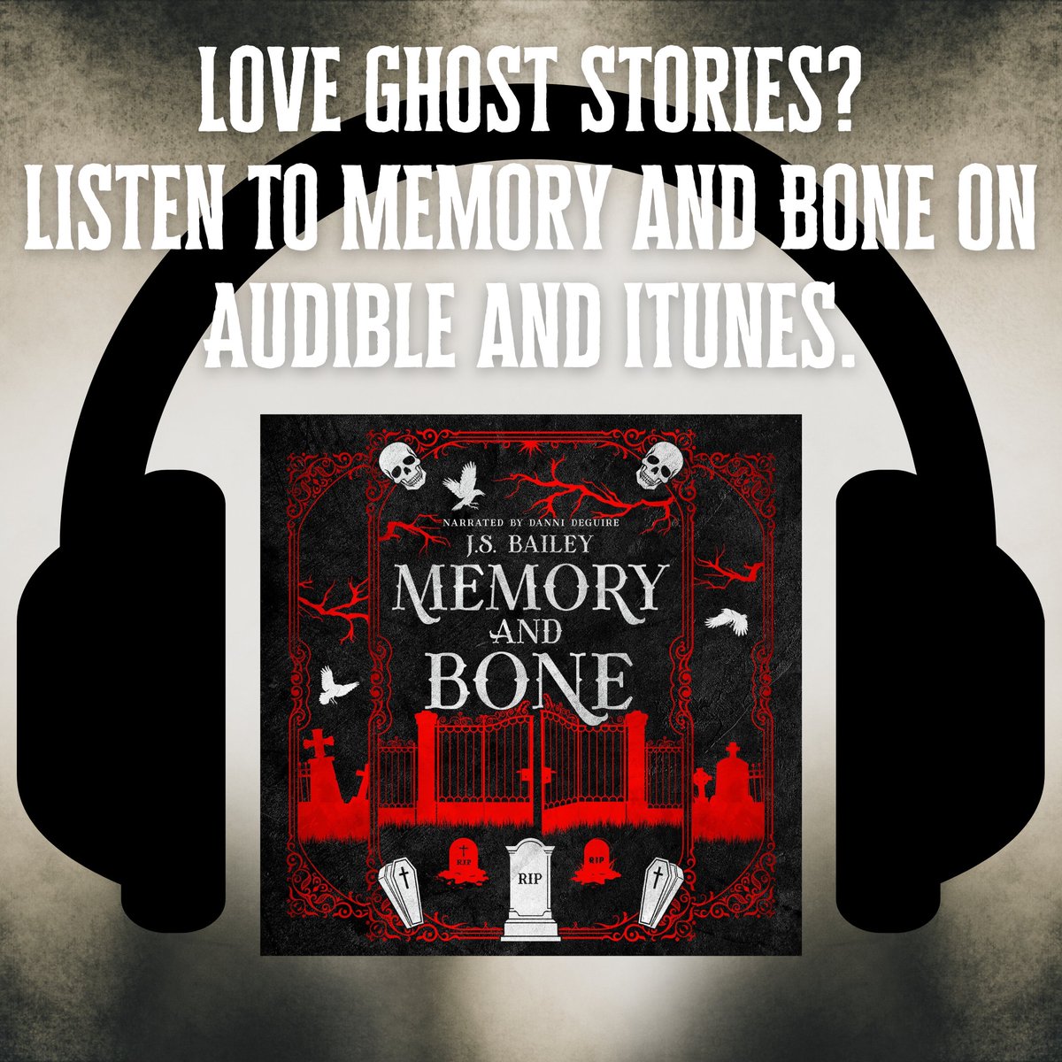 A troubled young ghost hunter. A vengeful spirit. They’re the perfect match. Until they’re not.

Listen to Memory and Bone on Audible and iTunes.

Audible: audible.com/pd/Memory-and-…

iTunes: books.apple.com/us/audiobook/m…

#ghost #ghoststory #horror #horrorbooks #booksofhorror