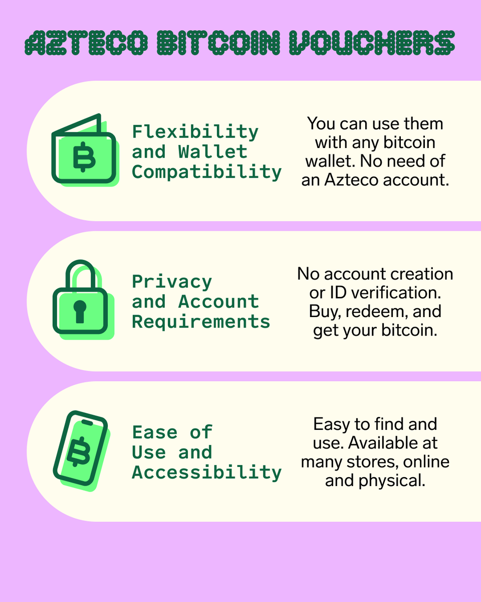 Azteco_'s tweet image. Looking for a simpler way to get and use bitcoin? 🚀
Azteco vouchers give you:
✔️ Wallet freedom – use any bitcoin wallet
🔒 No accounts or ID checks
🛒 Quick access online or in-store
Bitcoin made easy, private, and flexible — just how it should be.
Learn more:…