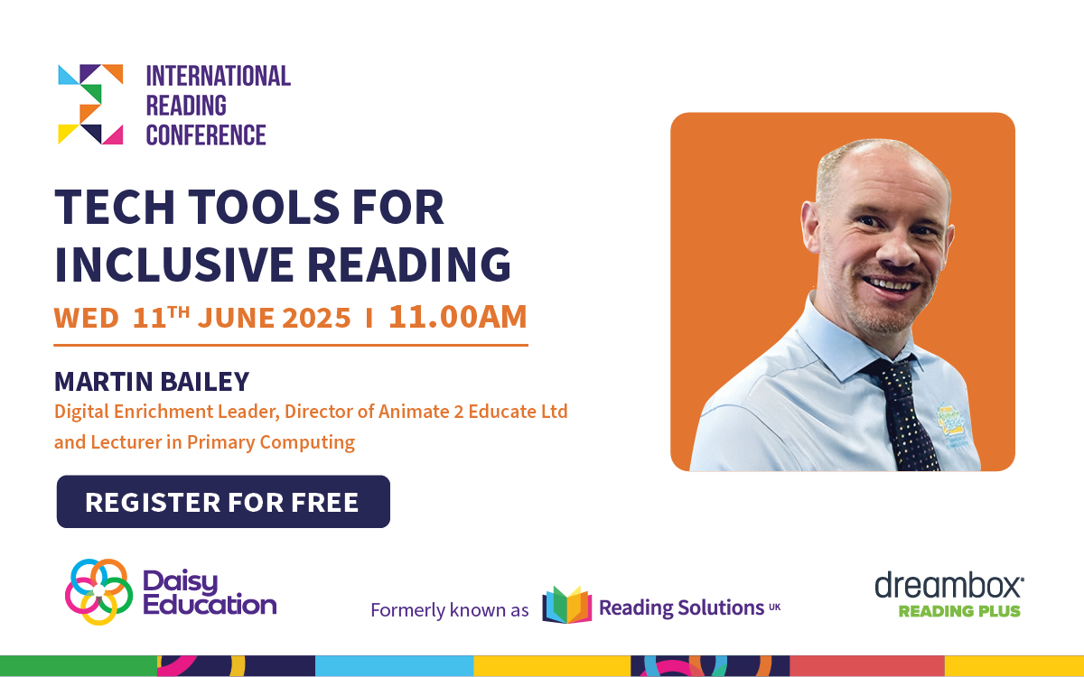 Reading Solutions UK (@readsolutionsuk) on Twitter photo International Reading Conference: Session announcement!💥 🗣️
Join Martin Bailey, Digital Enrichment Leader at Ellington Primary School (Northumberland), Director of <a href="/Animate2Educate/">Martin Bailey</a> and Lecturer in Primary Computing at Sunderland University, for his session, which will explore: International Reading Conference: Session announcement!💥 🗣️
Join Martin Bailey, Digital Enrichment Leader at Ellington Primary School (Northumberland), Director of <a href="/Animate2Educate/">Martin Bailey</a> and Lecturer in Primary Computing at Sunderland University, for his session, which will explore: