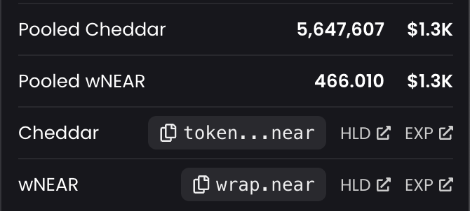 Blaze0x1's tweet photo. worthless right? this is a case where community exited.
no vcs. no whales. no insiders. tiny liquidity (1K $near).
4 years and running. ... free farming on $base still open.
no liquidity on base by design. 13M🧀 n growing. ...

what's next: the Cheddar Genesis Ordinal a 555 limited
edition upload to the mother chain $btc . a demarcation of this tiny project and token in time. people❣️Cheddar🧀

will all that worthless cheese convert to Rune. maybe.
