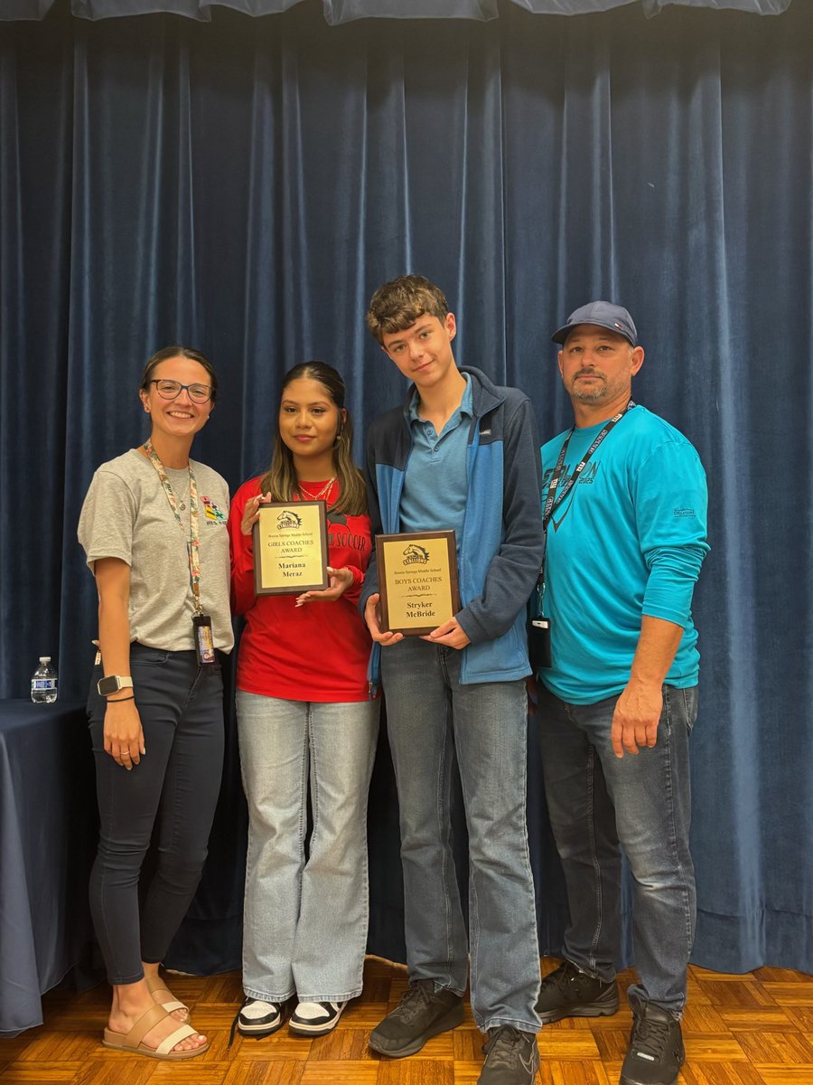 Congratulations to Stryker McBride &amp; Mariana Meraz Hernandez for receiving the Coaches Awards for the 2024-2025 season! #EveryStallionEveryDay