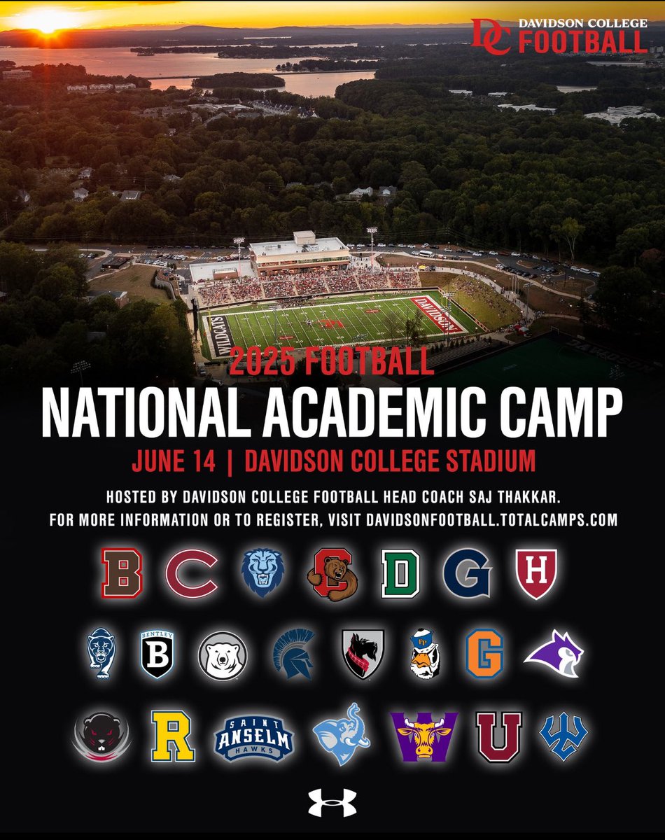 South Carolina, Kentucky, and Tennessee Boys come show out in front of some of the most prestigious schools in the Country! Great Opportunity to get seen!

Register Here: davidsonfootball.totalcamps.com
